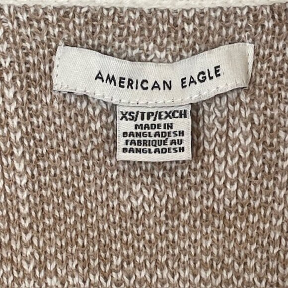 AMERICAN EAGLE Patterned Sweater-Knit Crop Top - Size XS - Picture 4 of 6